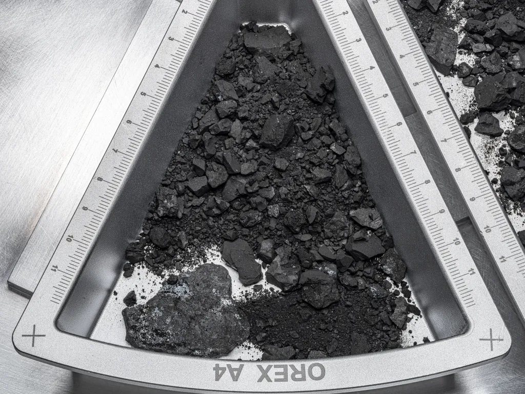 Material returned from asteroid Bennu by NASA's OSIRIS-REx mission